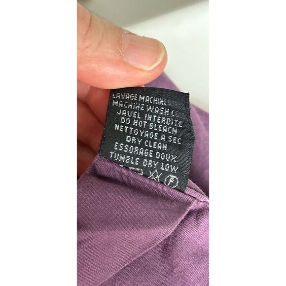 Emile Lafaurie Button Down Shirt Purple Collared Long Sleeves & Front Pocket - Picture 7 of 8